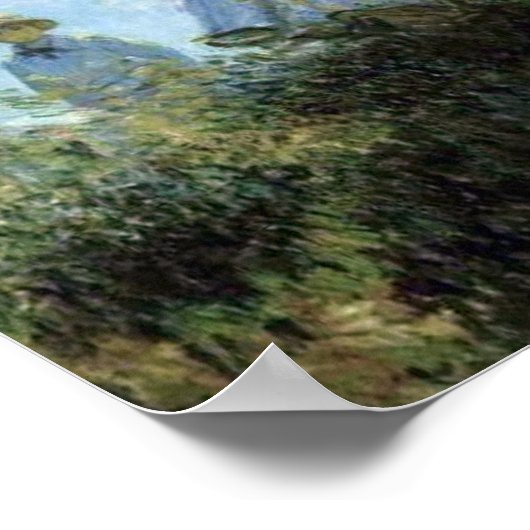 日傘を持った人 ポスター (角)