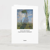 日傘を持った人 | 横向フランスのき カード (裏面)