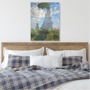 日傘を持った人   横向フランスのき キャンバスプリント