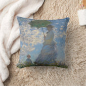 日傘を持った人 | 横向フランスのき クッション (ブランケット)