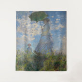 日傘を持った人 | 横向フランスのき タペストリー (正面)