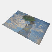 日傘を持った人 | 横向フランスのき ドアマット (アングル)