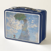 日傘を持った人 | 横向フランスのき メタルランチボックス (裏面)