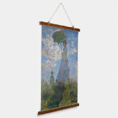 日傘を持った人 | 横向フランスのき 吊り下げ型タペストリー (傾斜あり)