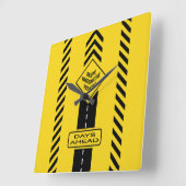 日先行 スクエア壁時計 (傾斜)