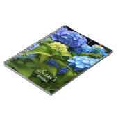 日光あじさい花スパイラルフォトノートブック ノートブック (左側)