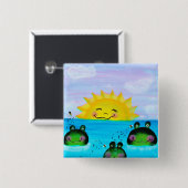 日光およびカエルボタン 缶バッジ (正面&裏面)