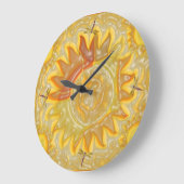 日光およびトンボ ラージ壁時計 (傾斜)