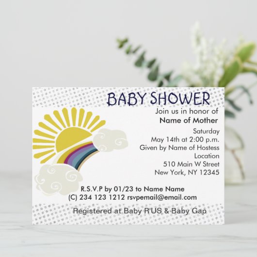 日光および虹 招待状 (スタンド正面)