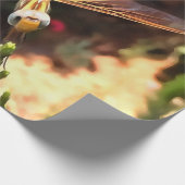 日光が金色の翼を持つトンボ ラッピングペーパー (角)