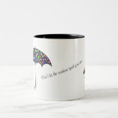 「日光が雨を甘やかさないように」引用文マグ ツートーンマグカップ (中央)