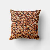 日光とコーヒーとの間で焙煎した香りのよいコーヒー豆 クッション (裏面)