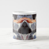 日光と影の中の貝殻 ジャンボコーヒーマグカップ (正面)