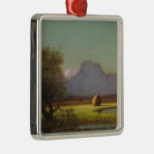 日光と影：ニューベリーの湿地 メタルオーナメント (右)