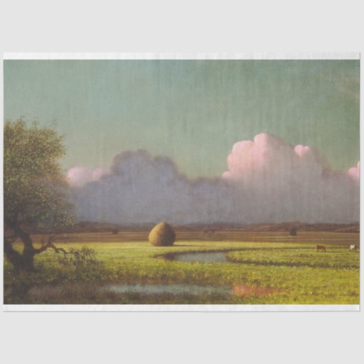 日光と影：ニューベリーの湿地 薄葉紙 (正面)