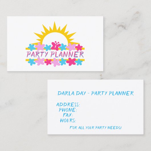 日光と花 名刺 (正面/裏面)