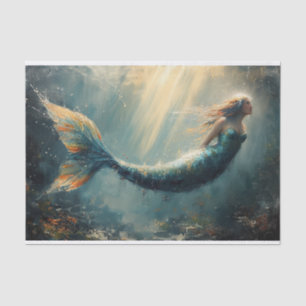 日光に人魚の油絵 薄葉紙