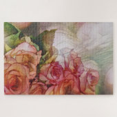 日光に赤いバラ ジグソーパズル (横)