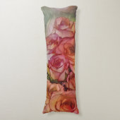 日光に赤いバラ ボディピロー (正面縦)