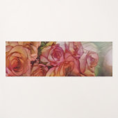 日光に赤いバラ ヨガマット (正面(横))