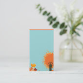 日光のクールで、かわいいbusinesscardのテンプレート 名刺 (スタンド正面)