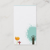 日光のクールで、かわいいbusinesscardのテンプレート 名刺 (裏面)