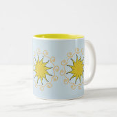 日光のコーヒーの茶マグのコップ ツートーンマグカップ (正面右)