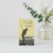 日光のゴルフプレーヤーのコーチのゴルフのゲーム 名刺 (スタンド正面)