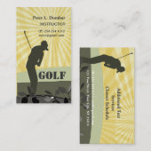 日光のゴルフプレーヤーのコーチのゴルフのゲーム 名刺 (正面/裏面)
