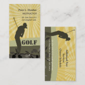 日光のゴルフプレーヤーのコーチのゴルフのゲーム 名刺 (正面/裏面)