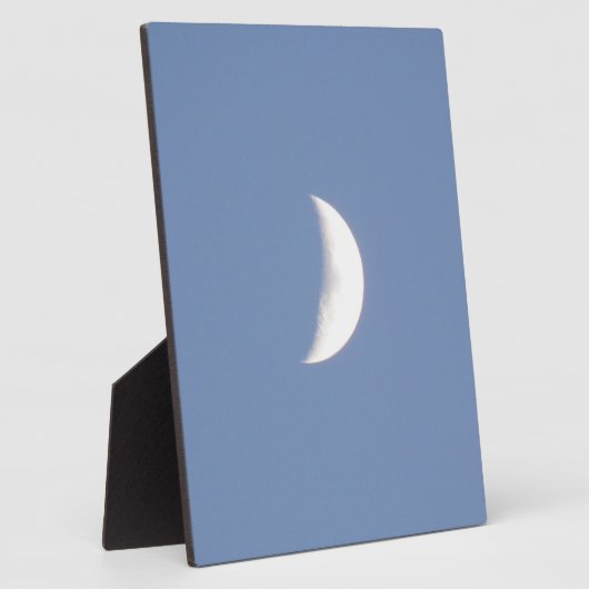 日光のプラークで美しい三日月 フォトプラーク (側面)