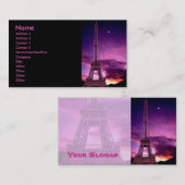 日光のプロフィールカードのエッフェル塔 名刺 (正面/裏面)