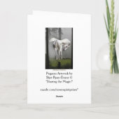 "日光のペガソス"の挨拶状 カード (裏面)