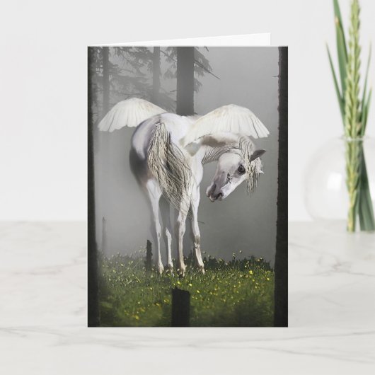 "日光のペガソス"の挨拶状 カード (正面)