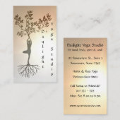 日光のヨガのスタジオの名刺 名刺 (正面/裏面)