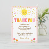 日光のレモネードの誕生日のサンキューカード サンキューカード (スタンド正面)