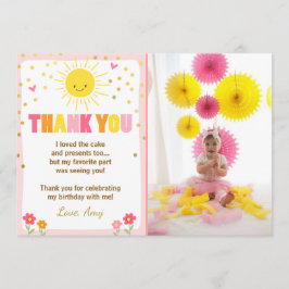 日光のレモネードの誕生日のサンキューカード サンキューカード