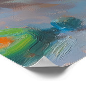 日光の下で眠る居心地の良い子猫 – 印象派 ポスター (角)