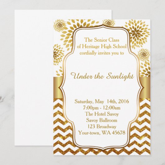 日光の下で 招待状 (正面/裏面)