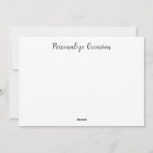 日光の中で任意の大事な行事ローズブーケ金ゴールド花瓶 シーズンカード (裏面)