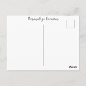 日光の中で任意の大事な行事ローズブーケ金ゴールド花瓶 ポストカード (裏面)