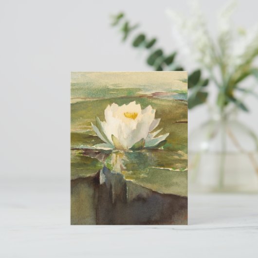 日光の中のスイレン | ジョン・ラ・ファージ ポストカード (スタンド正面)