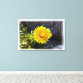 日光の中のタンポポ キャンバスプリント (インサイチュ (ウッドフロア))