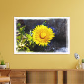 日光の中のタンポポ キャンバスプリント (インサイチュ (リビング))