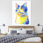 日光の中の猫 キャンバスプリント (インサイチュ (寝室))