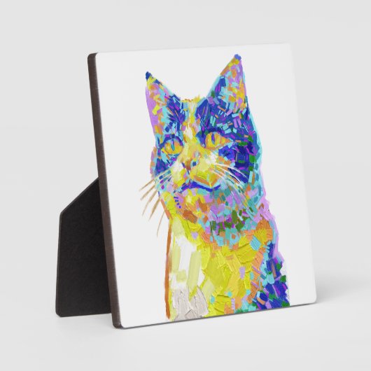 日光の中の猫 フォトプラーク (正面)