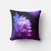 日光の中の花の黒と白の色合い クッション (正面)