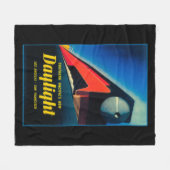 日光の列車昇進ポスター フリースブランケット (正面(横))