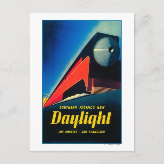 日光の列車昇進ポスター ポストカード (正面)