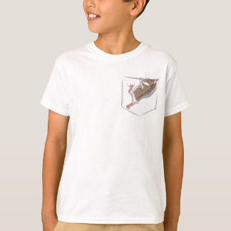 日光の十分のポケット Tシャツ
